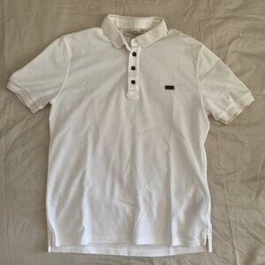 Burberry White Polo Shirt